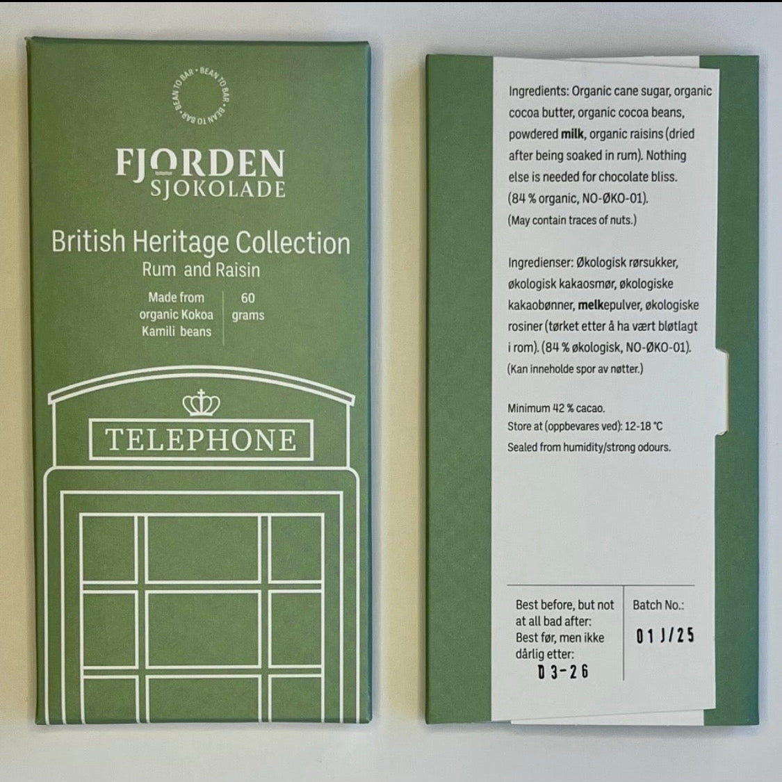 Melkesjokolade med rom og rosin