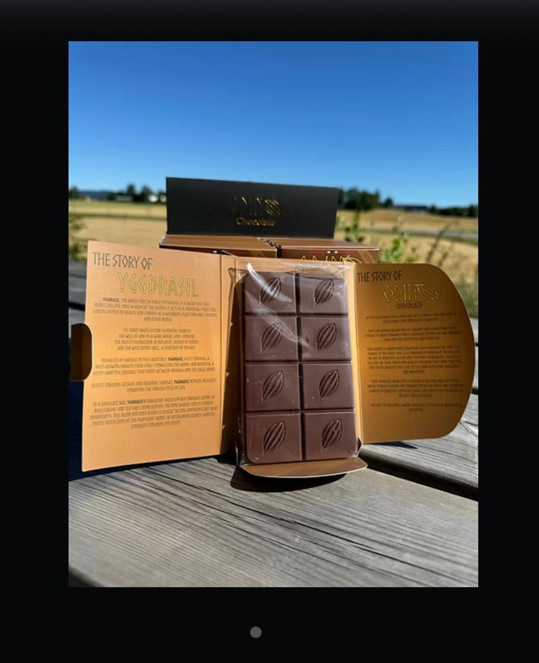 Yggdrasil - Melkesjokoladeplate fra Odin Chocolate