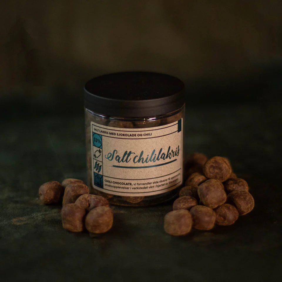 Lakriskuler med chili, salt og sjokolade fra Chili Chocolate