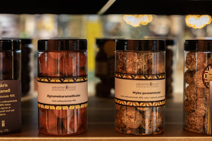 Sjokoladeoblater med nøtter, mandler og rosiner Croq'télé Melkesjokolade Liten