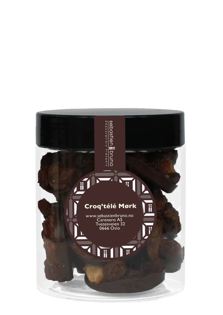 Sjokoladeoblater med nøtter, mandler og rosiner Croq'télé Mørk Liten