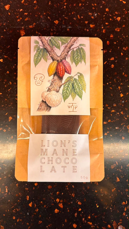 Sjokoladeplate med lion's mane  - fra Myta+Myrvann Cacao
