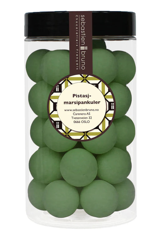 Marsipankuler med pistasj Stor