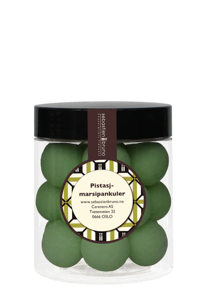 Marsipankuler med pistasjnøtter Liten